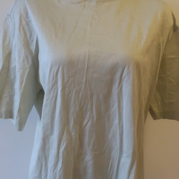 MENS PAUL ZILERI PALE GREEN SHORT SLEEVE T-SHIRT L * - Picture 6 of 14